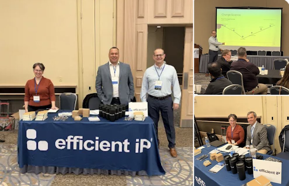 efficientip's tweet photo. That’s a wrap on the CAMP IT conference! 🚀

Thanks to the organizers &amp; fellow speakers for a great lineup. 🙏

Proud of David Botham for sharing key insights on IT migrations (minus the chaos)!👊

#CAMPITConferences #NetworkAutomation #ITInfrastructure https://t.co/VlianzMbI1