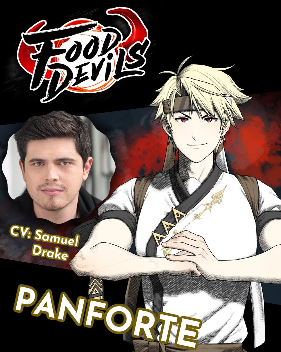 SamuelDrakeVA's tweet photo. This one's been in the oven a while: FOOD DEVILS hits Steam early access on November 3rd! It's a tactics-rpg roguelite from @StudioDaimon in which I play the main character (male version) - the chef Panforte. 

Happy hunting, and remember to always support your local indies https://t.co/9enhBMMl2r