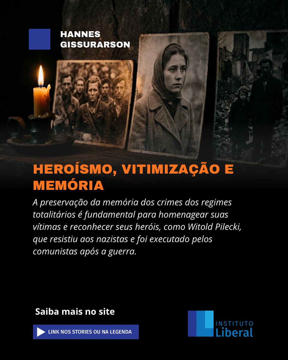 InstLiberal's tweet photo. Heroísmo, vitimização e memória https://t.co/N71stV5fn8 https://t.co/5svObFQxuu