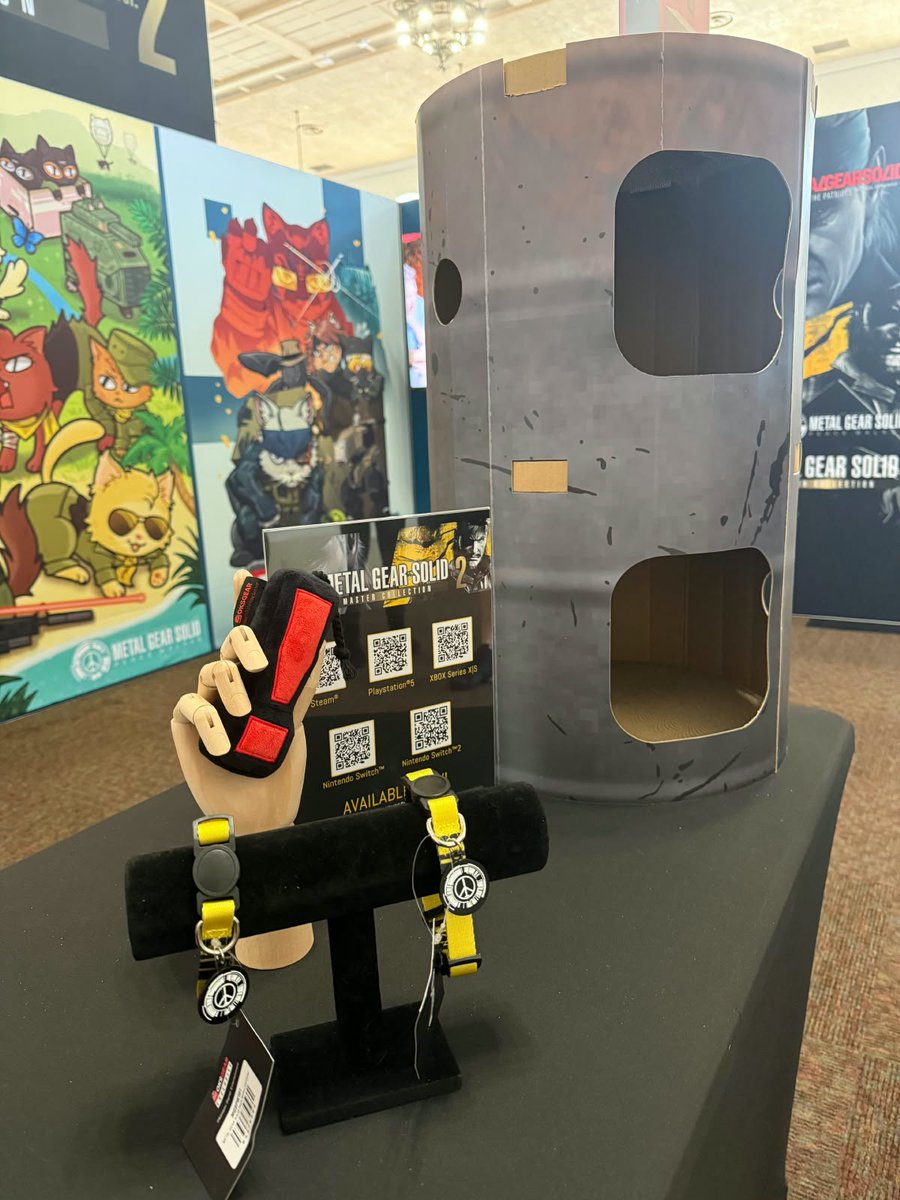Konami's tweet photo. Thank you to everyone who stopped by our booth at CatCon! It was so much fun chatting with the community, talking about METAL GEAR, and hearing all about cats. https://t.co/qWLN0ZmwRd