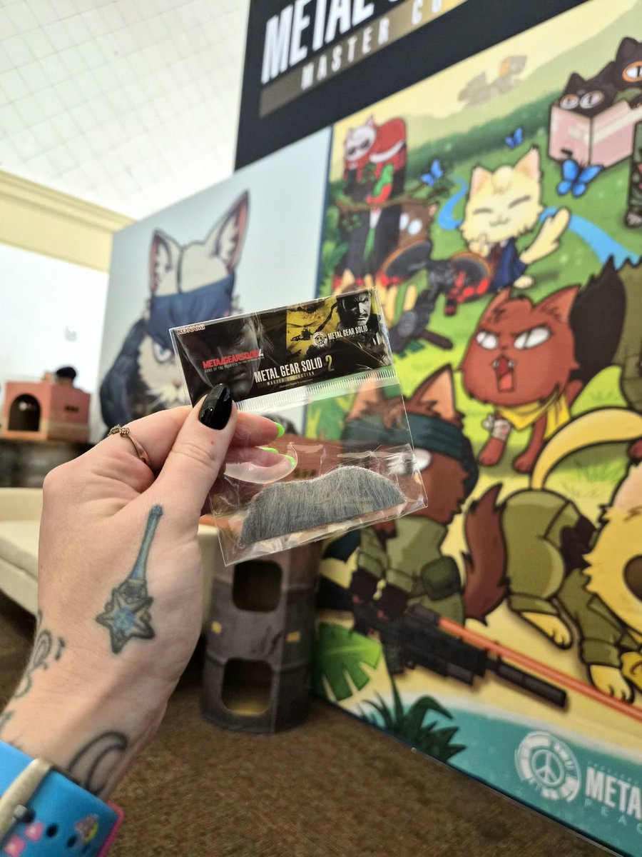 Konami's tweet photo. Thank you to everyone who stopped by our booth at CatCon! It was so much fun chatting with the community, talking about METAL GEAR, and hearing all about cats. https://t.co/qWLN0ZmwRd