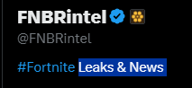 FNBRintel's tweet photo. @DavidTheRune @EpicTofuChris Oh wow a leaking account... LEAKS!!!? https://t.co/EAOIbxRZUO