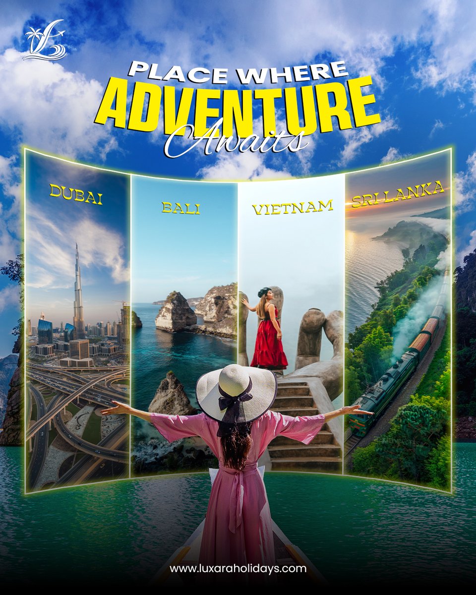 disliene's tweet photo. Adventure awaits. From Dubai’s skyline to Bali, Vietnam, and Sri Lanka, Luxara Holidays brings your dream destination closer. Where will you go next? https://t.co/OLQ0noWw63