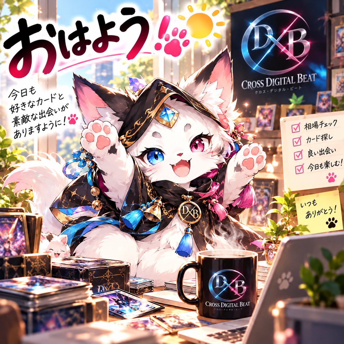 CDB_TCG's tweet photo. おはよう御座います🐈‍⬛

今日もカード漁りが始まります！

#ホロビート おもちゃショープロモ美品が欲しい！！

あと、プレゼント🎁企画開催中です！

是非、参加してみてくださいね🐈‍⬛ https://t.co/x0A9Ujfhn3