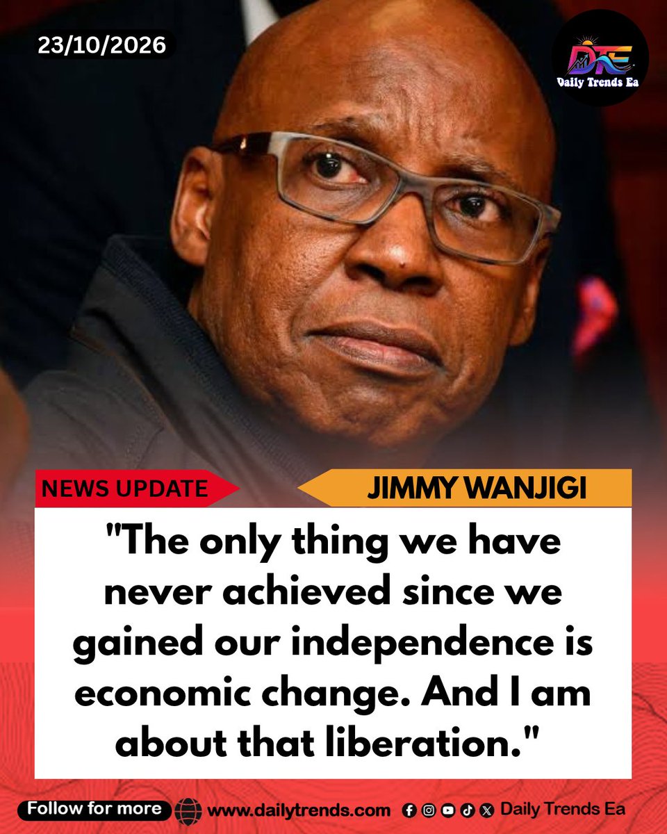 DailyTrendsEa's tweet photo. "The only thing we have never achieved since we gained our independence is economic change. And I am about that liberation." 

#TimeToChooseJesus #FormlessOpposition #SpecialThursdayWord #talantareadyforafcon #DeliveringHomeAndAway Clueless Alternative Rutos COMESA Successes Scheming Lawyers ruto delivers talanta Carrick