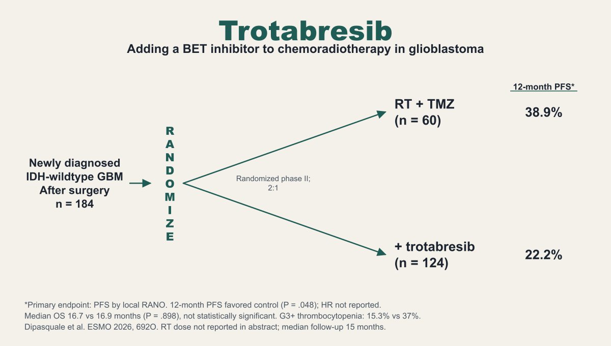 Jeff Ryckman ESMO 2026 slide: Trotabresib