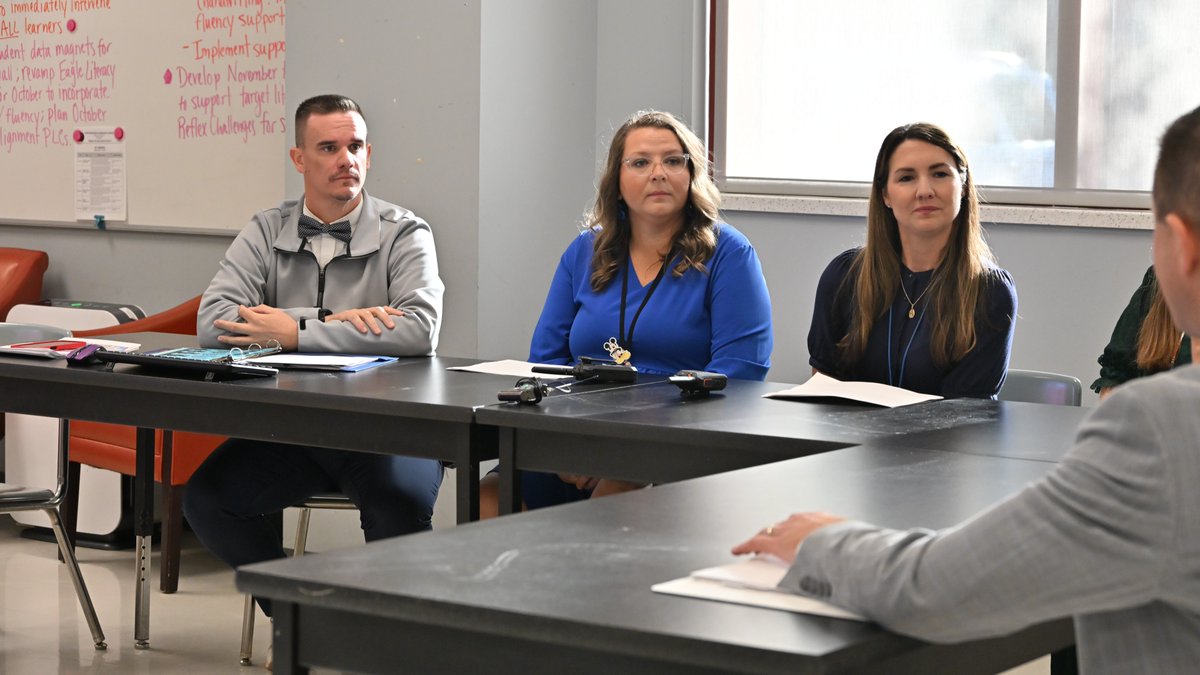 stppschools's tweet photo. Pontchartrain Elementary welcomed @doelouisiana State Superintendent Dr. Brumley. The visit highlighted the work taking place throughout the school, with classroom visits and conversations with Interim Superintendent Alfonso, district & school leaders. #STPPSLegacy https://t.co/KhyEJ9A0VZ