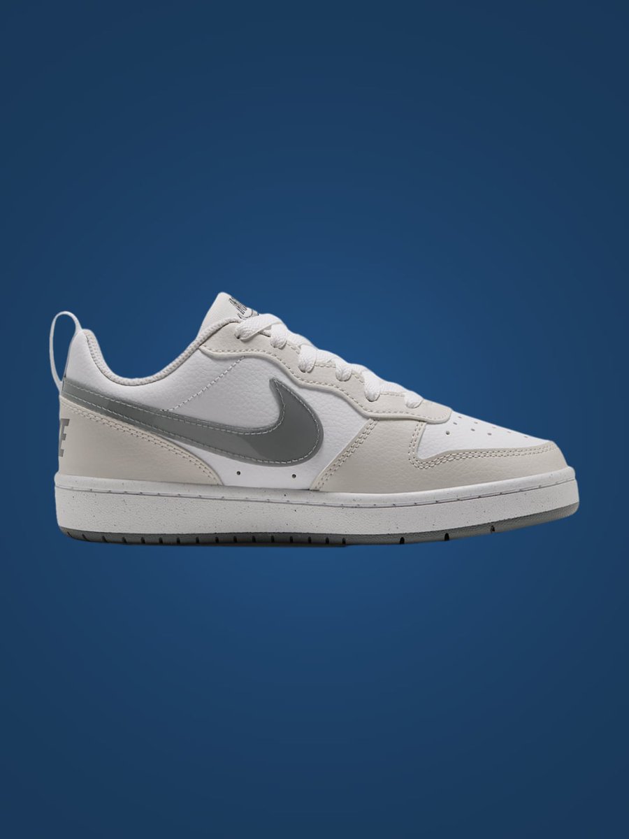 Kixify's tweet photo. Nike Court Borough Low GS White / Phantom release November 2026 for $70. https://t.co/275apTCH3q https://t.co/T0dXwmk4Wv