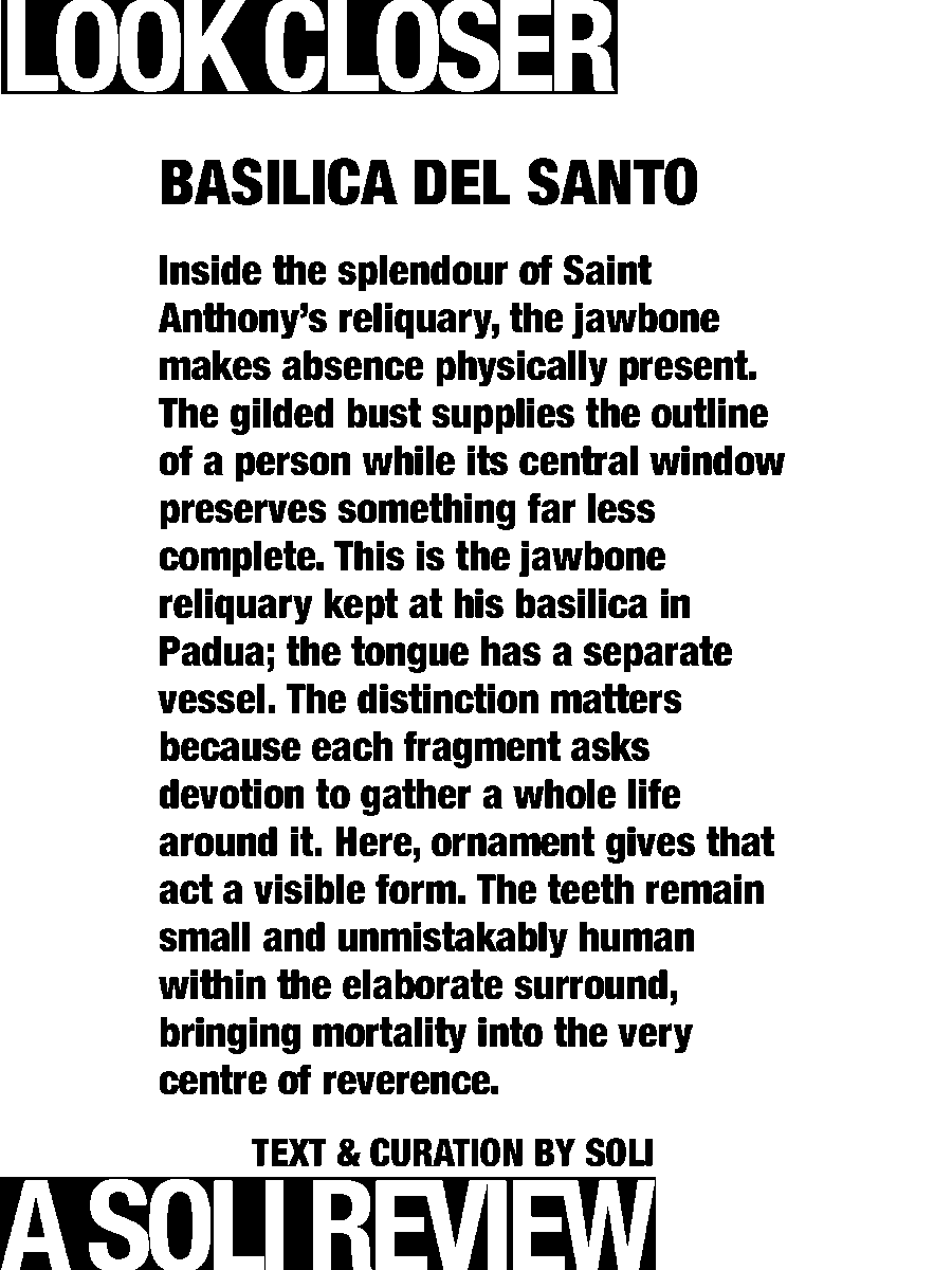 solisolsoli's tweet photo. Saint Anthony’s Jawbone · Basilica del Santo https://t.co/Ej68c9kX6i