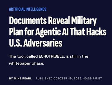 idontdevslop's tweet photo. HELLO??? READDDDDDDDD

the US Government is developer an AI Superweapon "worm-style" agent called ECHOTRIBBLE 

brand new leak.

https://t.co/8nuybG6n9e

leaked doc:
https://t.co/eAdOFJ65N6 https://t.co/QB2oo1p0Da
