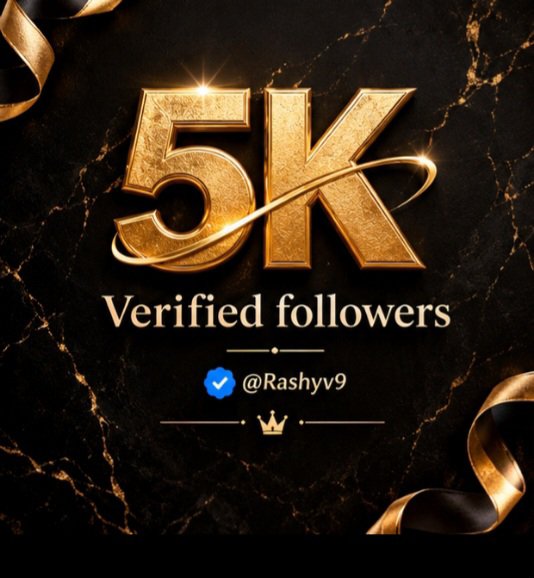 Rashyv9's tweet photo. Active 5k++ verified followers 

Just Say >>> LET'S GROW 

I will handle the rest https://t.co/7WPLbcyR7G