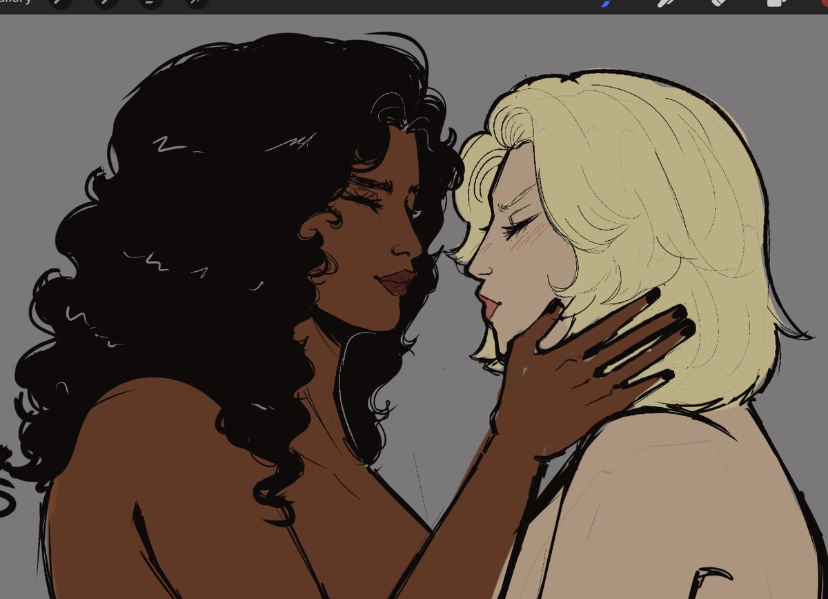 Mooshkou's tweet photo. Old lourdesemma art that I will never finish #EmmaFrost #LourdesChantel https://t.co/twQzcBS1dQ