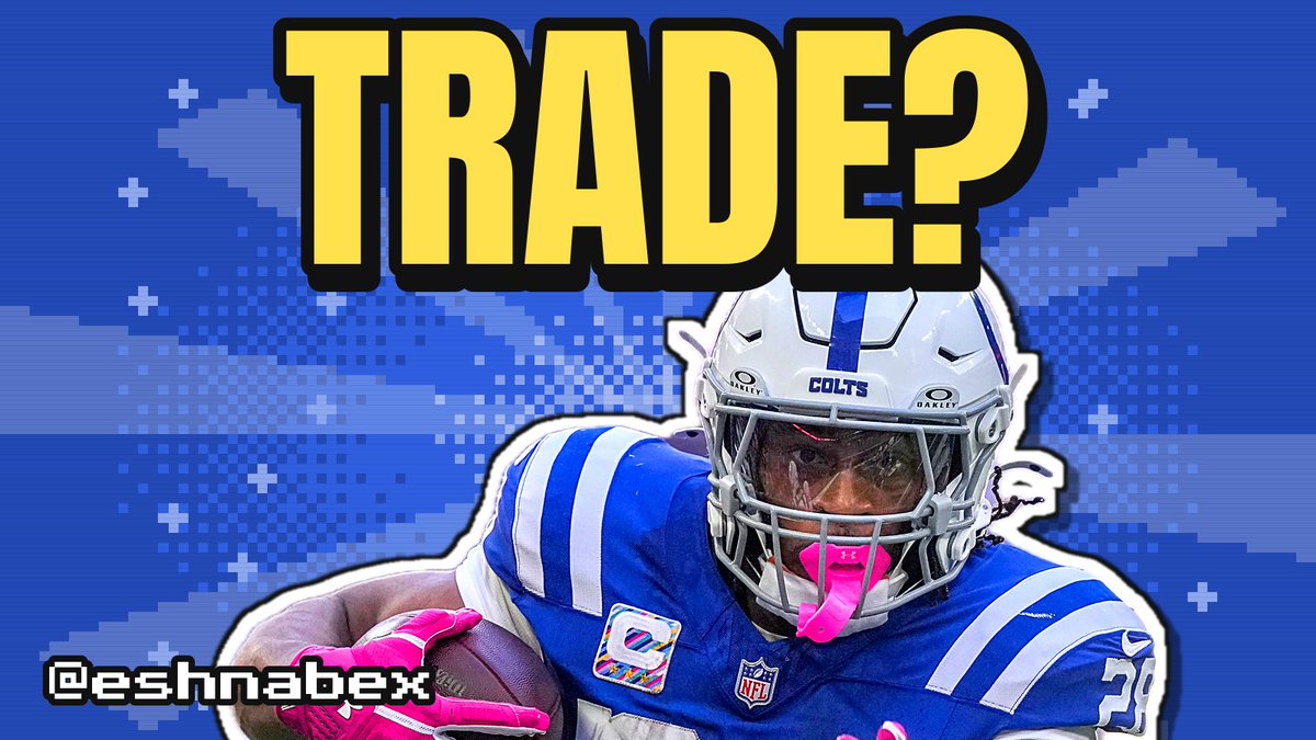 eshnabex's tweet photo. Should you trade Jonathan Taylor in fantasy? 🤔

It sounds crazy, but over the last week I've gotten 129 different offers on my live stream from real trades people are doing every single week.

And look what you can get for JT: https://t.co/IIgiYsSEKd