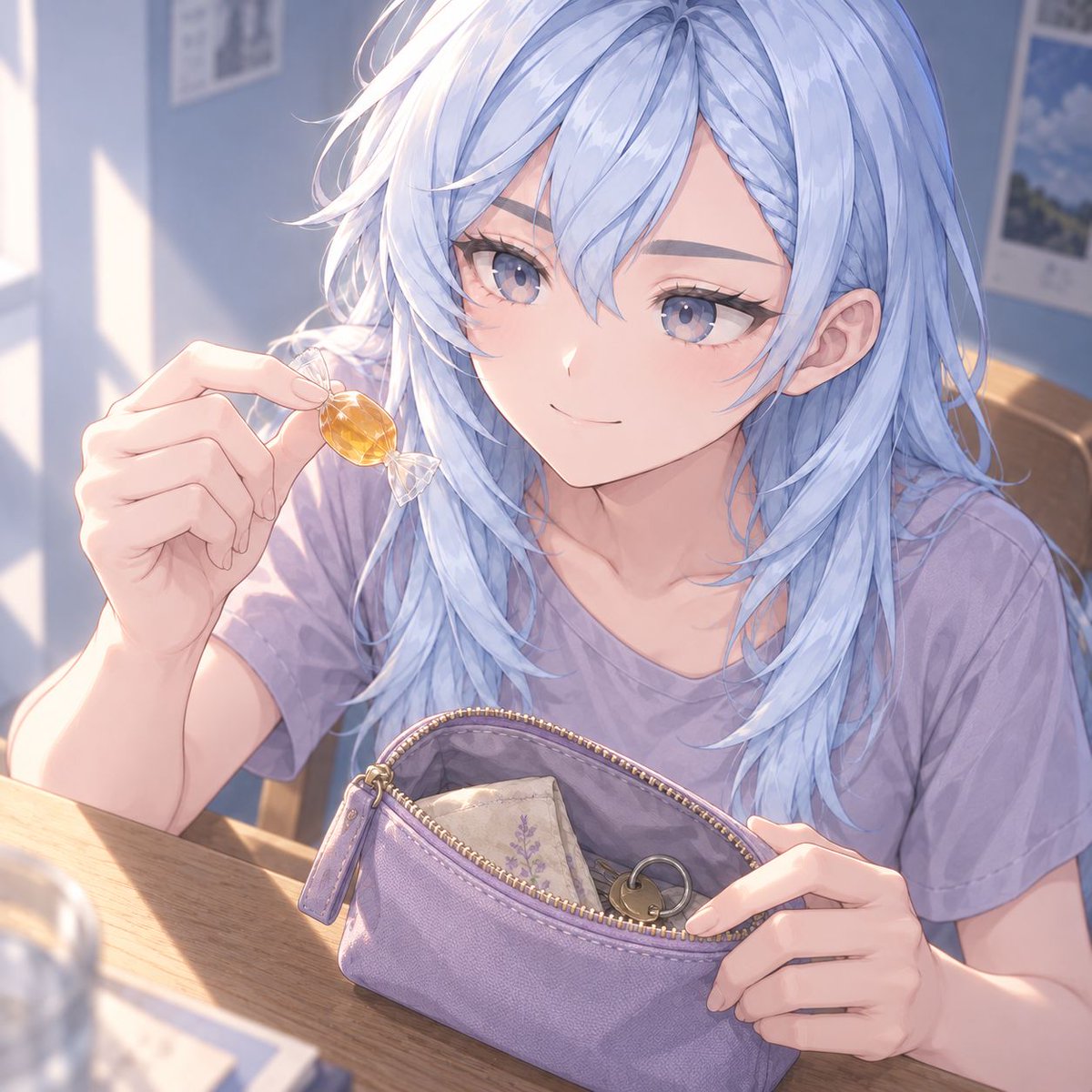 MAIOproject05's tweet photo. ポーチに入れるのは、使うものだけ。
……小さな飴は、使うものに入ります。 https://t.co/qHC5UhyuAE