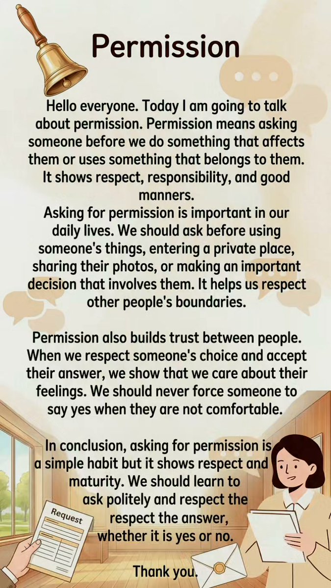ChuGiu's tweet photo. Why asking for permission matters: it shows respect, builds trust, and honors personal boundaries. https://t.co/pcF8dICnNz