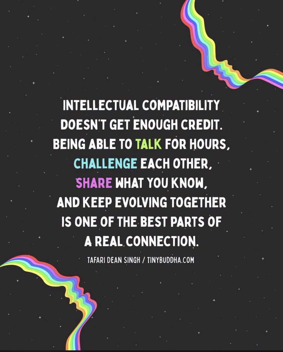 OneOutOf4's tweet photo. Intellectual conversations are their own kind of chemistry ♥️ https://t.co/fVST1lAFoW