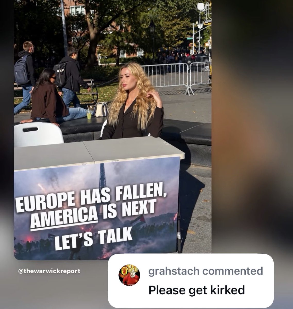 TheJadeWarwick's tweet photo. “Please get Kirked”
Ladies and gentlemen, the left. https://t.co/DhAy5V9fOR