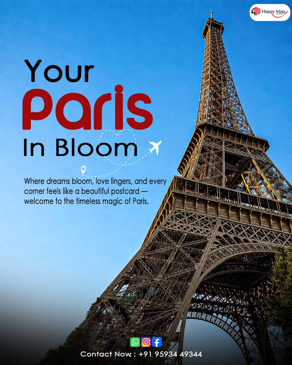 deniseauad's tweet photo. Your Paris, Your Story. Where dreams bloom, love lingers, and every corner feels like a postcard. Experience timeless charm, romantic streets, breathtaking views, and unforgettable moments. Make Paris your next destination. https://t.co/p10SWqEgdH