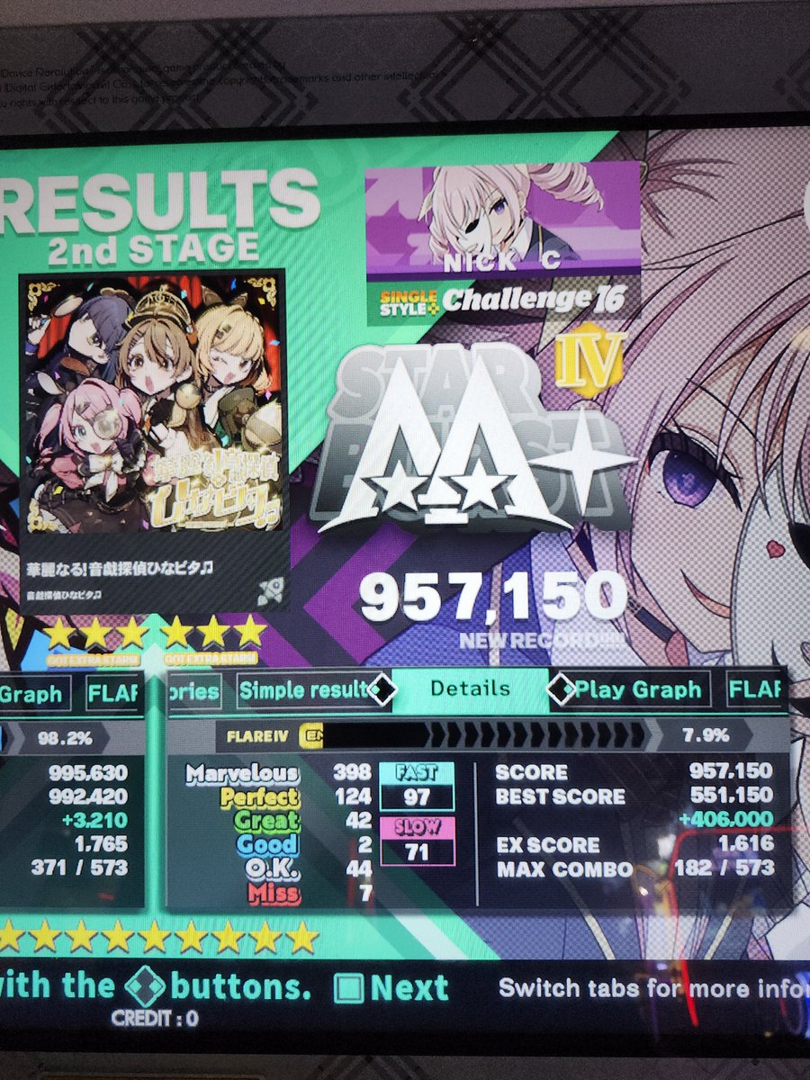 RadioVisionAM's tweet photo. 10-20 pt.4

actualization of self (weaponized) CSP: 0→921
Fly Like You CSP: 0→927
👻 #spookyscore obligations fulfilled. 👍

Easy Peasy Squeezy ESP: 0→972
KO'd by the ending...

華麗なる！音戯探偵ひなビタ♫
KO'd by ひなビタ♫ https://t.co/TOAewS5tK5