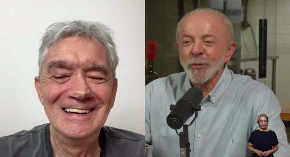 QGdoPOP's tweet photo. 🚨 Serginho Groisman NA LIVE COM LULA. https://t.co/qp0FWrOUvx