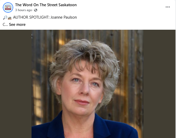 joanne_paulson's tweet photo. Delighted to announce that I'll be reading and chatting at #Saskatoon's Word on the Street Festival. Thank you so much to the organizers and board!!
The Maddox Verdict 👇is on the menu. 
https://t.co/HcCuawMh8C
#Grateful https://t.co/MOPzclJPR7