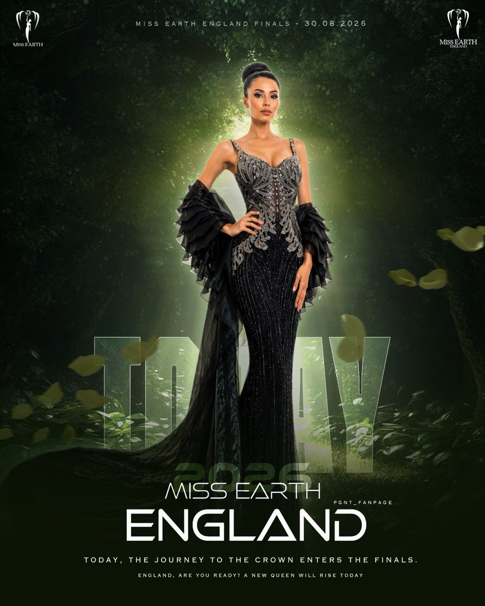 alexphill1's tweet photo. The crown journey begins tonight. Miss Earth England 2026 finalists step forward to represent beauty with purpose, elegance with impact, and a voice for our planet. Who will rise, inspire a nation, and become the next Miss Earth England? 30. 08. 2026 https://t.co/C4cZhvqYdD