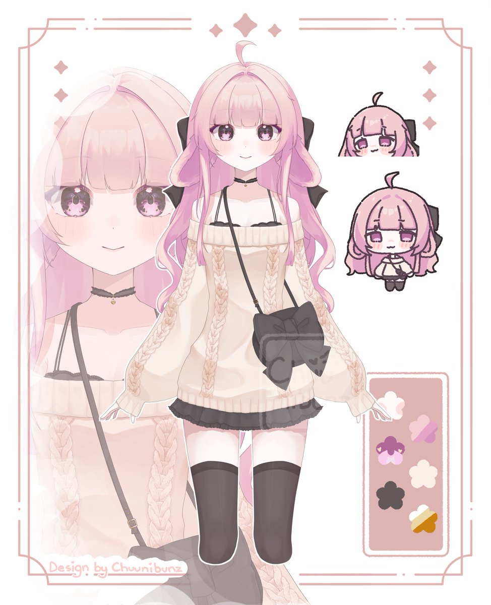 maofall_'s tweet photo. [REVENDA] ₍ᐢ. .ᐢ₎ pink, bunny, bows !  

- 3/4 live2d model rigged comes with a sticker style chibi, reference sheet, icon, emotes, illustrations..🐰 

♡・ terms of service/sale for @/chuunibunz (original designer) right bellow!

445 USD / 2000 BRL https://t.co/jjNwTAv8uz