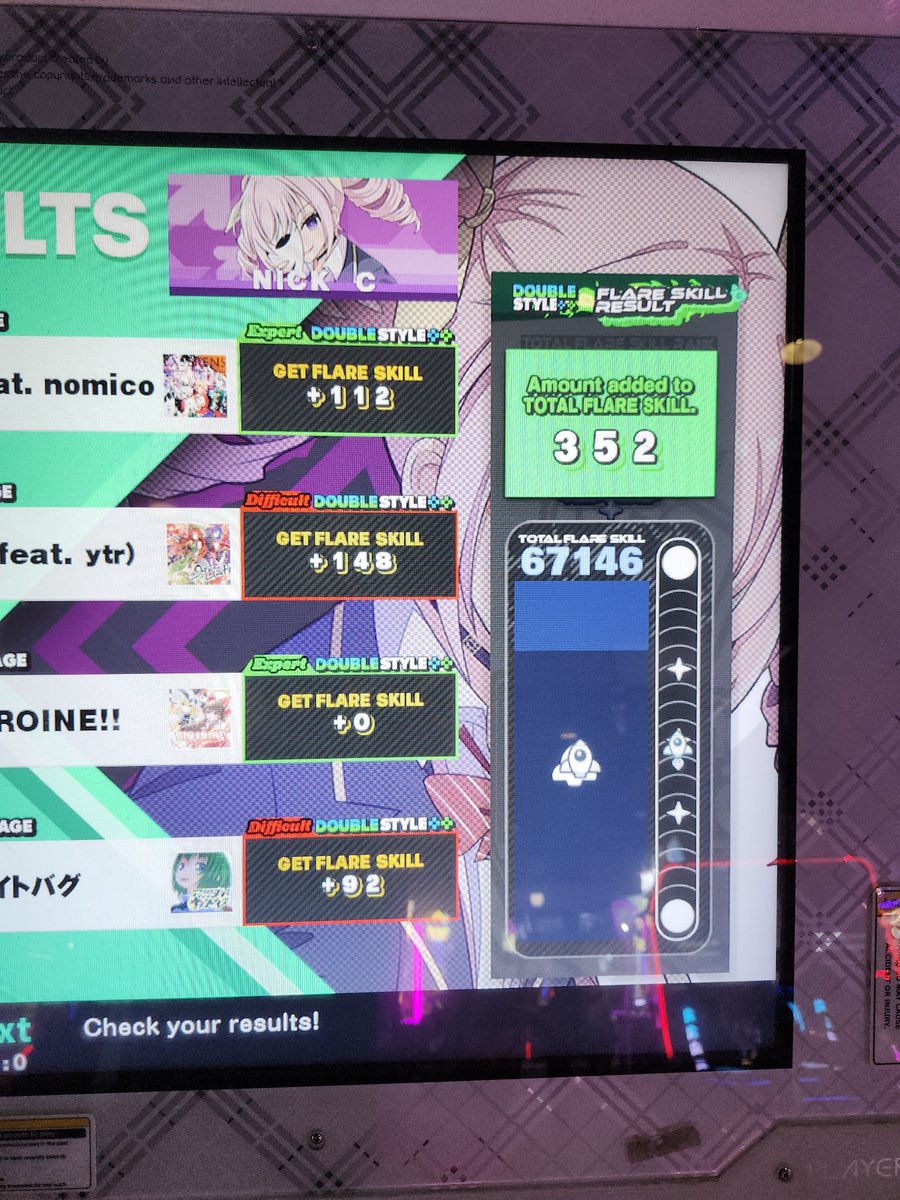 RadioVisionAM's tweet photo. 10-20 pt.5

Harmonia CSP: 989→992 FC EX
Flopped the synco section 😭. Still an EX...

天狗の落とし文 (feat. ｙｔｒ) DDP: 0→995

マツヨイナイトバグ DDP: 0→997
Missed the first step 😭

1065kcal
Starting to see some real SP18 stamina gains from all the DP practice. 🦵📈 https://t.co/Zkbv6CW515