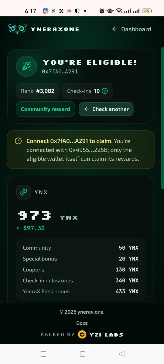 Kinryukaito's tweet photo. @yneraxone Please correct this error, as the wallet I verified is not the one used for gas fees. https://t.co/vxdbxOJ4w7