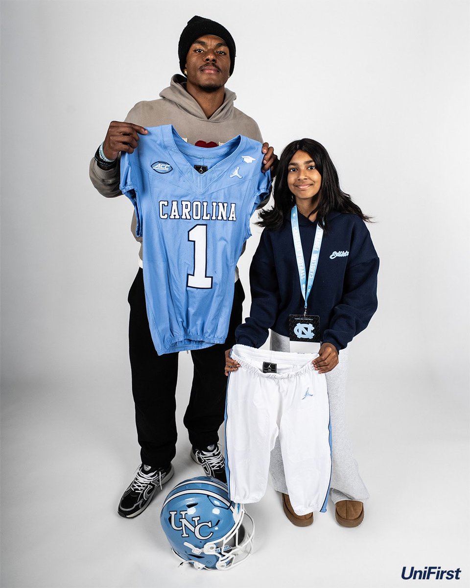 UNCFootball's tweet photo. We had some help for this week’s jersey reveal from some very special UNC pediatric oncology patients! 

@UniFirst_Corp https://t.co/sAaezmvfsf