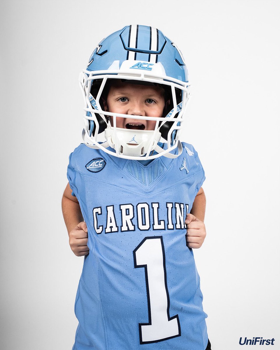 UNCFootball's tweet photo. We had some help for this week’s jersey reveal from some very special UNC pediatric oncology patients! 

@UniFirst_Corp https://t.co/sAaezmvfsf
