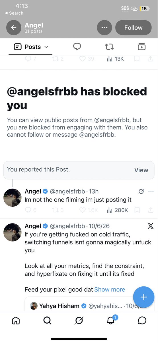 Davidoacf's tweet photo. @angelsfrbb blocked me because I started posted proof of him and his friend feras being in an open case with the police for cp of girls and robbing homes.

once again, the video has no context. This was a setup. Message me for more proof of them setting up my bf https://t.co/nh6qQAf5w3
