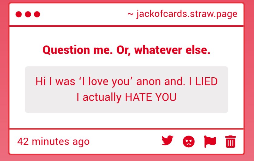 InanimateJack's tweet photo. 1. I will... Choose to ignore this.
2. ??? Whatever that means ?? https://t.co/uOHMM9X36Y