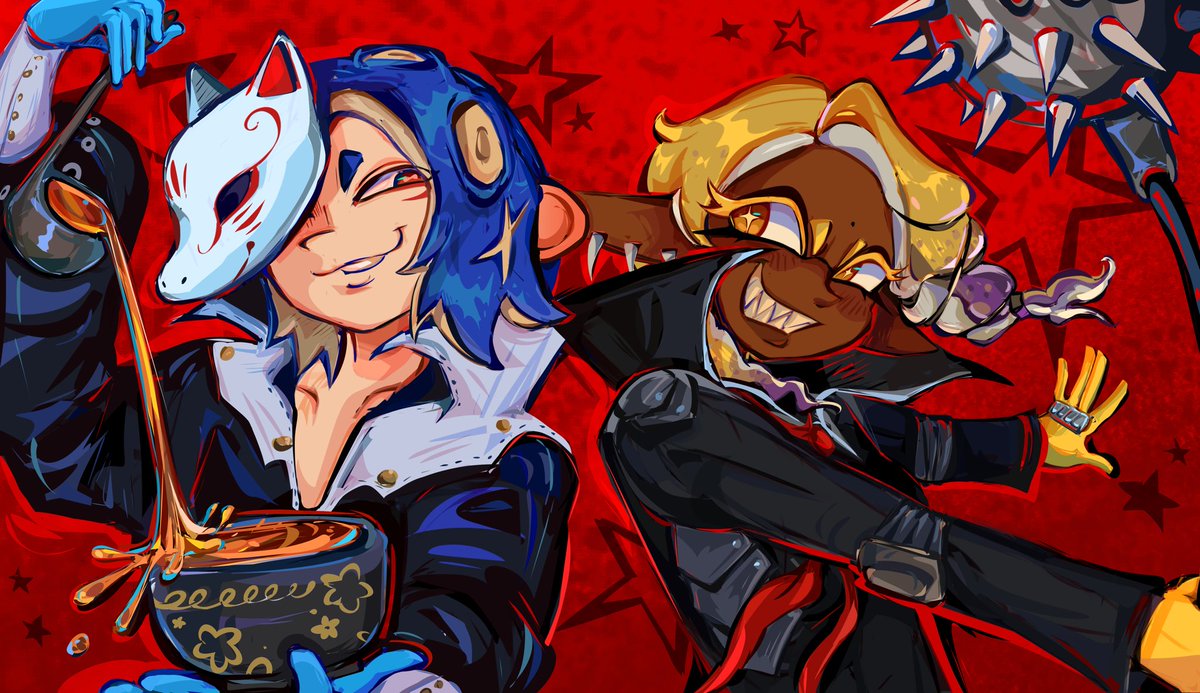 powderseas's tweet photo. my ryukita looks a little odd... #splatoon #p5r https://t.co/5M1UraSV9z