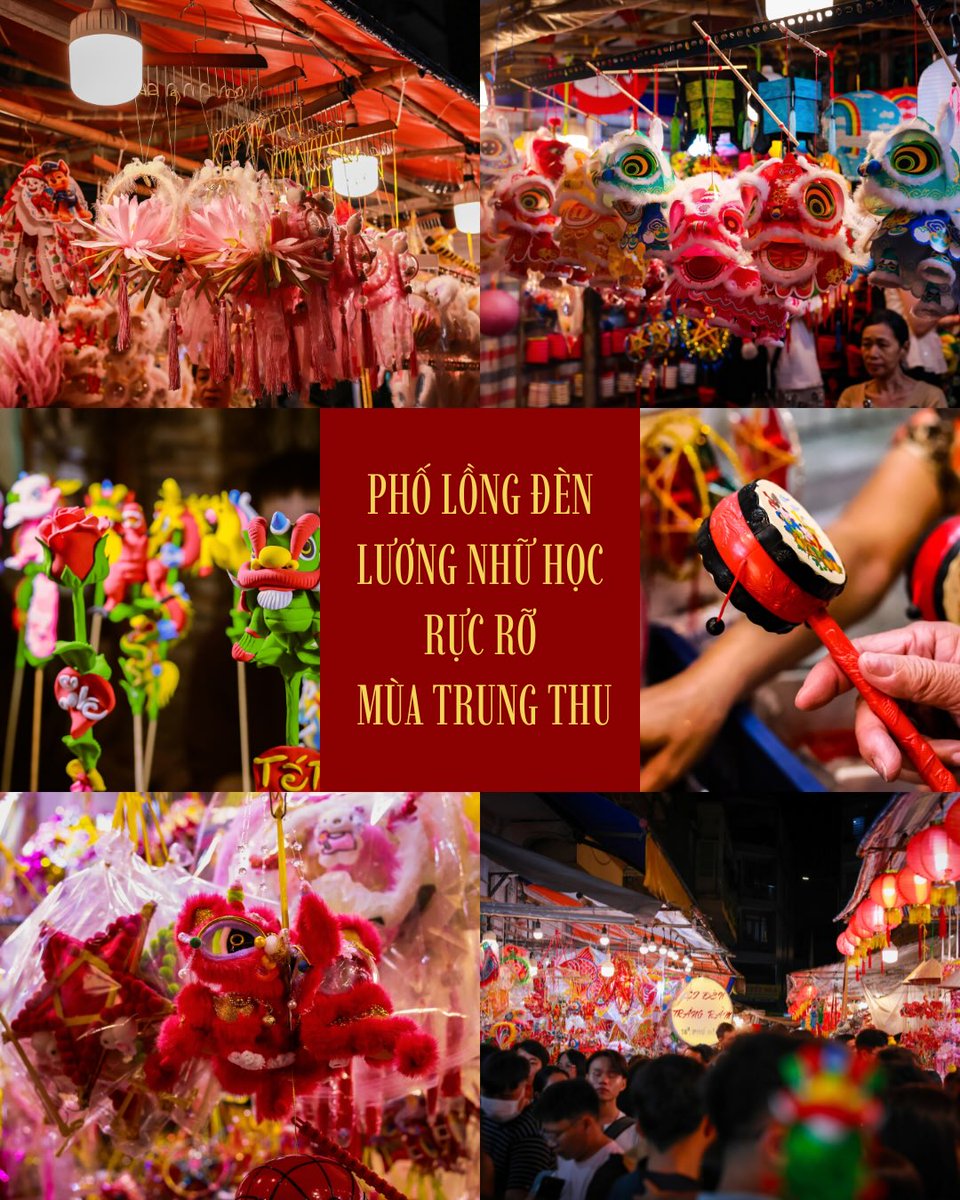 Maurilosky's tweet photo. Luong Nhu Hoc Lantern Street brings Mid-Autumn magic to Ho Chi Minh City with glowing lanterns, lively stalls, and cherished childhood memories. Rain may slow the crowds, but the festive spirit quickly returns. https://t.co/43dOX9sVxn