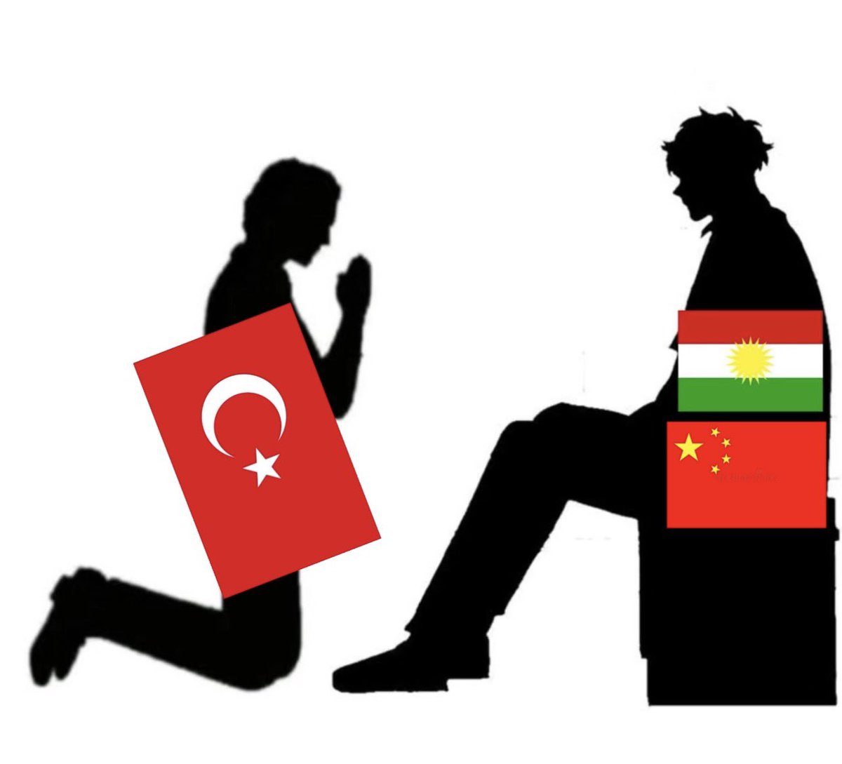 pwya123451663's tweet photo. China with Kurdistan🔥💪🏻vs. Turkey🦃🦃 https://t.co/56ZK3R3lOI
