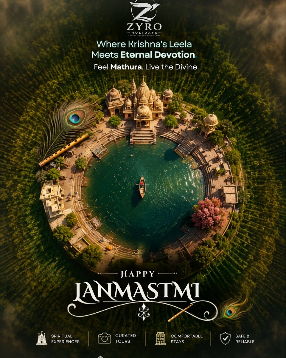 matheusviniamor's tweet photo. Happy Janmashtami! May Lord Krishna fill your life with love, peace, happiness and prosperity. May his divine flute bring positivity, joy and beautiful moments. Wishing you and your family a blessed Janmashtami. Radhe Radhe, Jai Shree Krishna. https://t.co/onx3z6oRw6