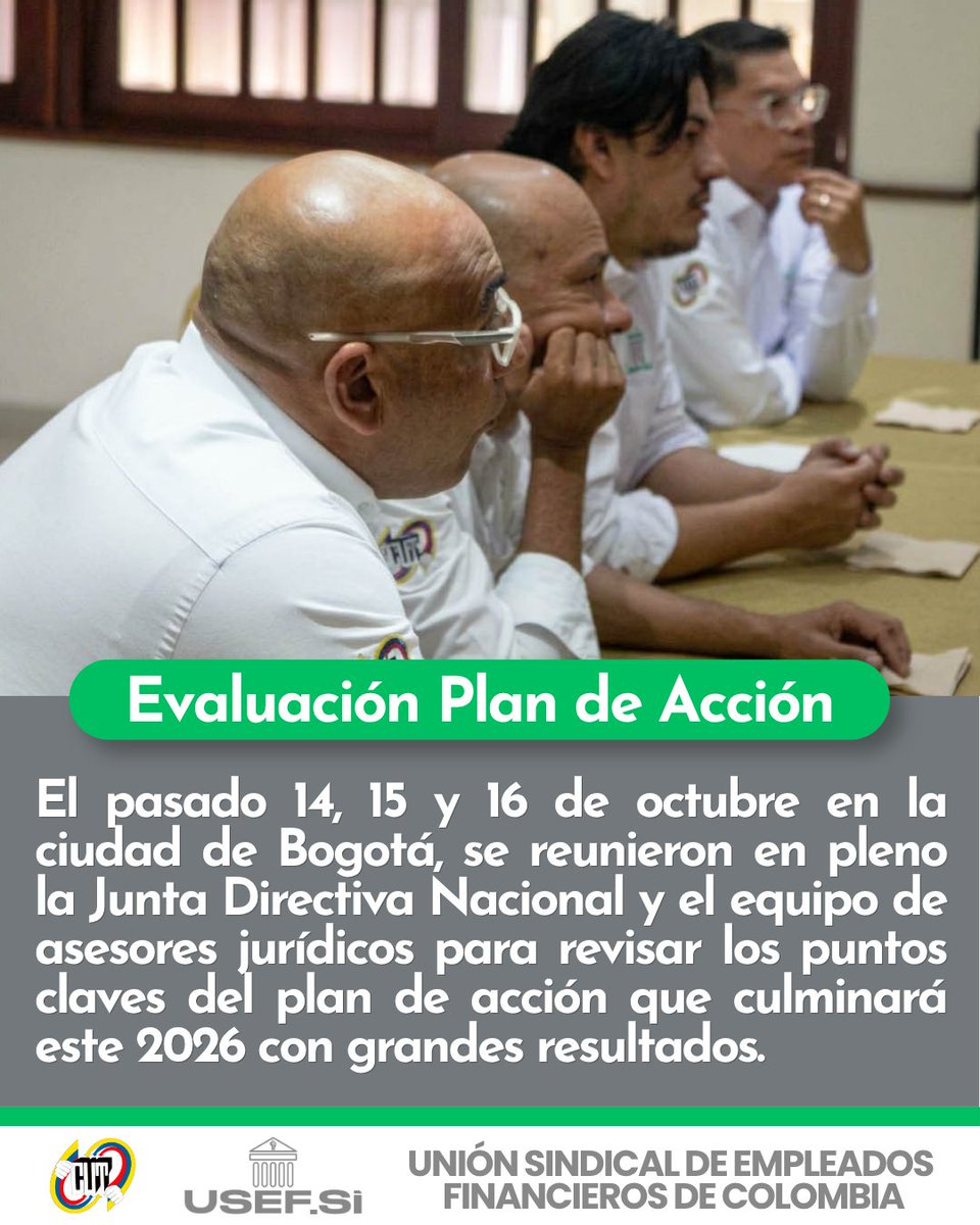 UsefSiSindicato's tweet photo. Reunión Junta Directiva Nacional https://t.co/SWAssbbLnl
Evaluación del plan de acción
14, 15 y 16 de octubre en la ciudad de Bogotá.

#uniónsindical #sindicatocolombiano #unidossomosmásfuertes @cutcolombia 🇨🇴 https://t.co/CrhktlMZ6Q