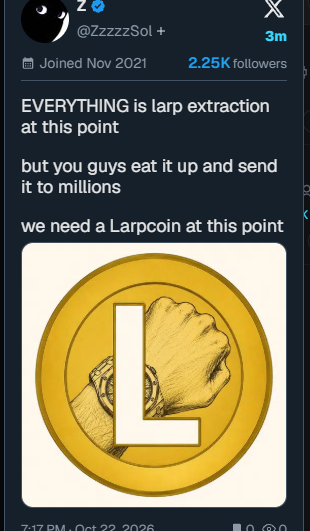 pumping_fun's tweet photo. We have bonded  100000 larp coins but we have no main runner for sheep which is what everyone who falls for this larp is. https://t.co/W2p7BBGHy4