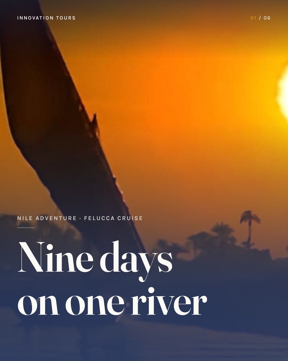 madson2010's tweet photo. Nine days along the Nile: Giza, Aswan, a traditional felucca sail, Kom Ombo, Luxor, and the Valley of the Kings. Five thousand years of history, one unforgettable river journey. USD 1, 225. Comment “SAIL” for the full route. https://t.co/tRPdpTGIzL