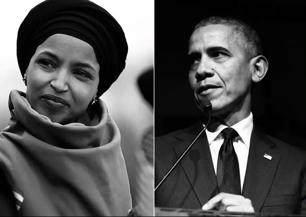 GOP_is_Gutless's tweet photo. Obama was the Trojan horse. He ghosted Kamala until the last minute and phoned it in. Stayed silent on Jasmine Crockett while endorsing Talarico over her. Now he’s suddenly loud for the Minnesota Muslim tied to the Somali fraud machine.

He flooded Minnesota with 100k+ Somalis. Billions stolen. Ilhan elected by the same community. The connection isn’t subtle.

Follow the money. One path leads straight to his pocket. He’s telling people to undermine the sitting President while standing with the fraud. Muslims are loyal to the mission—not you. Wake up. #Obama #MinnesotaFraud #Traitor