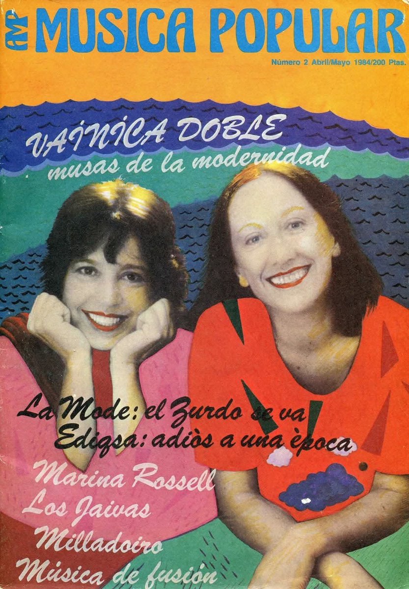 Discopolis3's tweet photo. Hace 11 años 
Discópolis 9112 - Gloria Van Aerssen (Vainica Doble) - Viernes 23 octubre 2015
https://t.co/dS93pSHyGE
Ha muerto Gloria Van Aerssen, la mitad de Vainica Doble. Mari Carmen, la otra mitad, nos dejó en 2000. Gloria tenia 83 años y ha fallecido en Cercedilla https://t.co/Gc8n9UApRZ