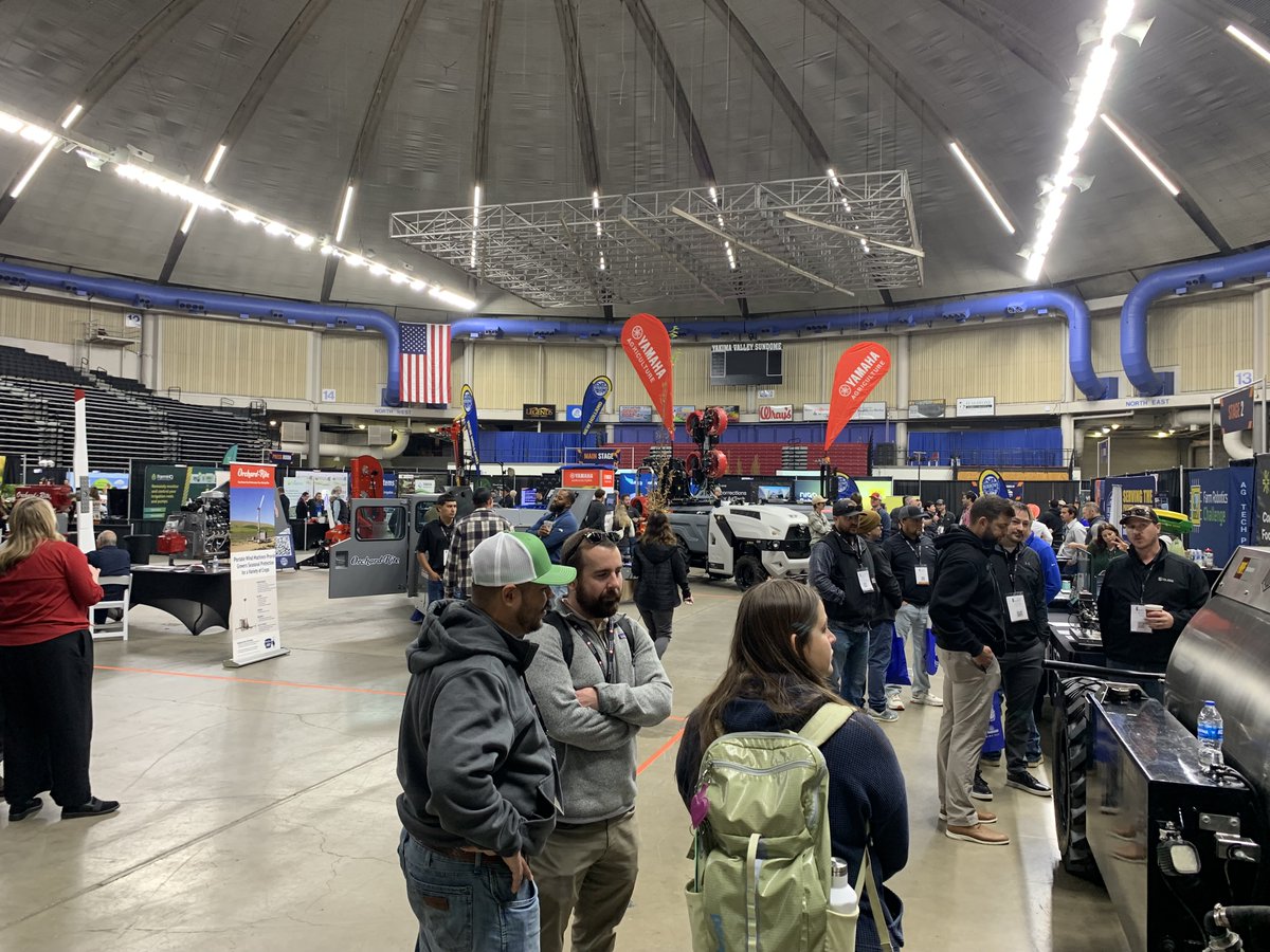 PNWAgNetwork's tweet photo. Today was the final day of FIRA USA 2026 at the Sundome in Yakima.  Over the past three days growers had the opportunity to check out the latest in ag technology.

For more pics: https://t.co/4MybHeuy6W

#yakimawa #agtechnology #AutonomousTractor #TheFutureIsHere https://t.co/umaoPCrCew