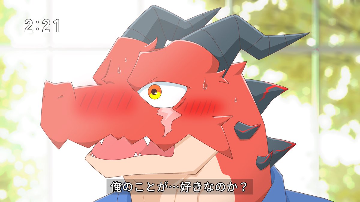 rikkun0320's tweet photo. おはようよう！新規絵描いた！

尊敬する絵師様の子『体育教師ドラゴンさん』をTVアニメワンシーン風に描いてみました✍️学校で告白される展開🫢
驚き照れ顔がイケドラ…😇 https://t.co/Hcmmp8Z1PN
