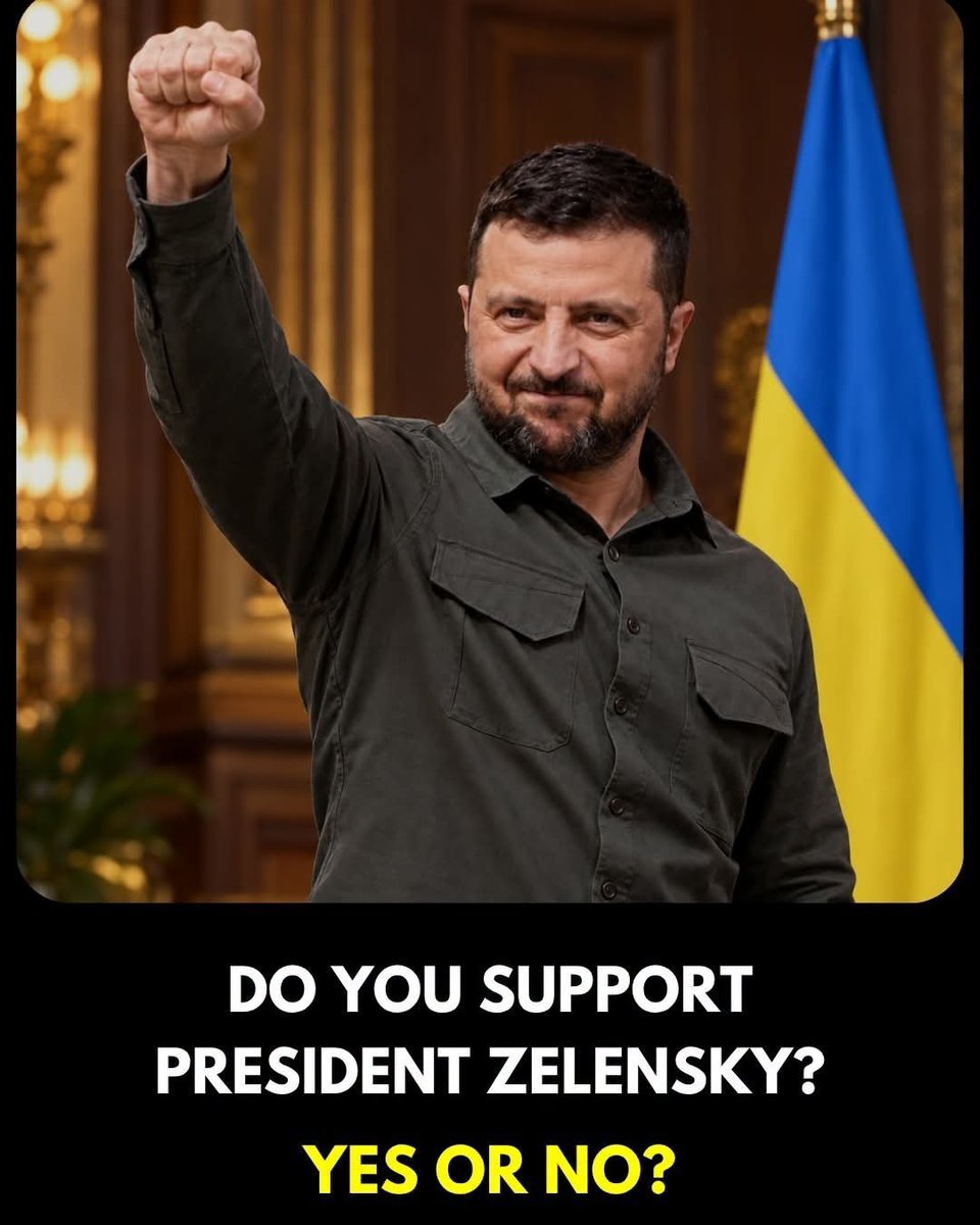 KatieZachaQ's tweet photo. Do you support President Zelensky?

A) Yes 🟢

B) No 🔴 https://t.co/Mjl8j2nqU7