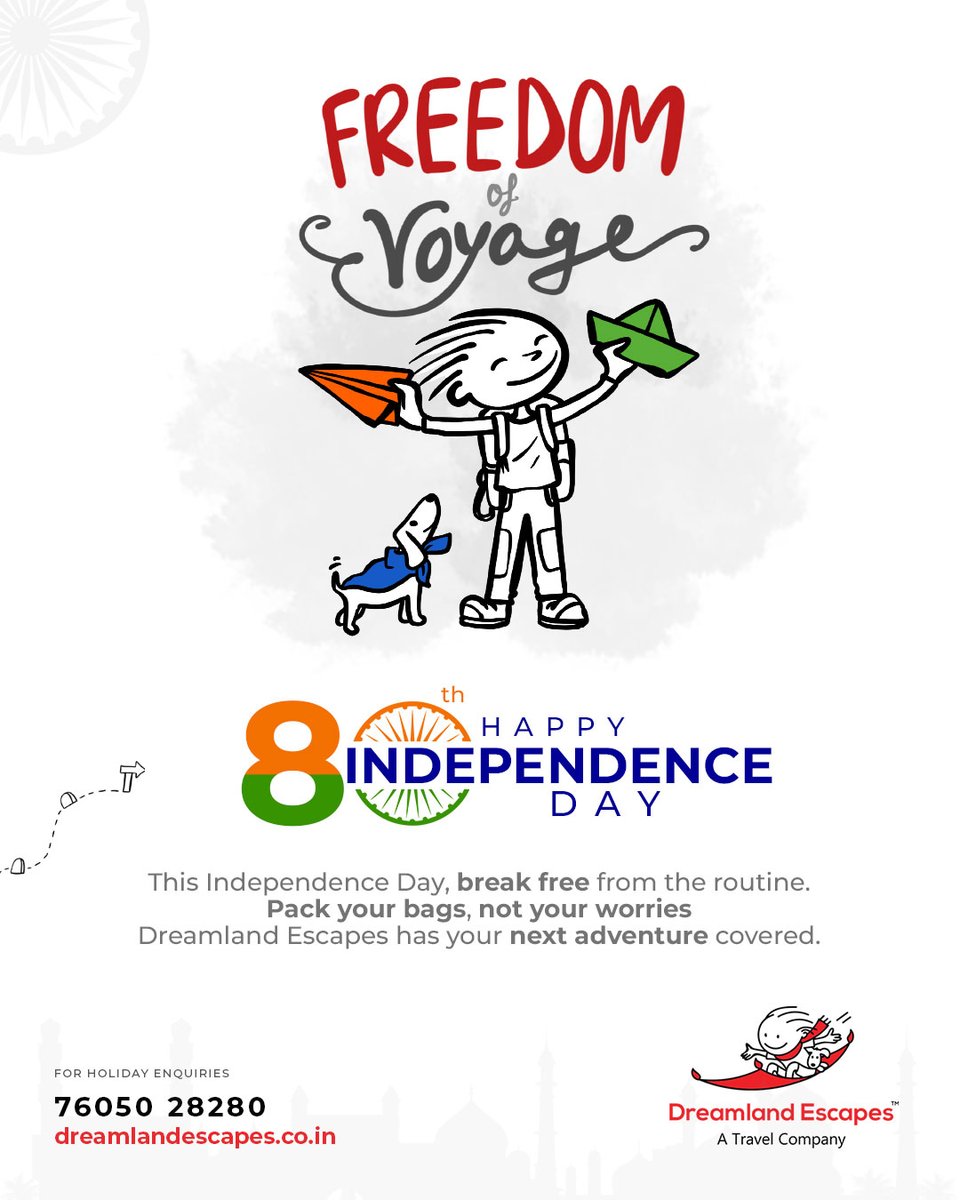 _ron10's tweet photo. Freedom is found in every journey that broadens horizons and creates lasting memories. This Independence Day, celebrate the incredible diversity of our nation. Happy 80th Independence Day! https://t.co/LovwmxTR42