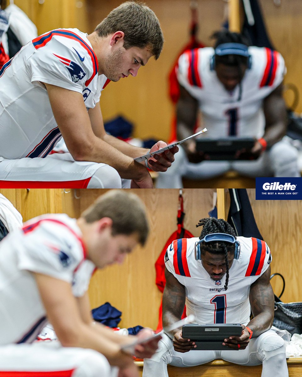 Patriots's tweet photo. Getting ready 📖 https://t.co/jItLiN8CXl