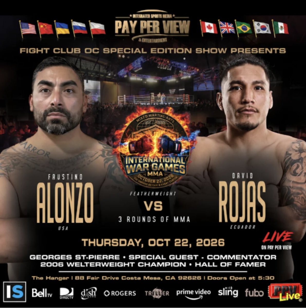MerrabiMedia's tweet photo. First fight includes a 12 year Marine Veteran who was awarded a purple heart!! He is debuting at 42 years old verse the 1-2 American repersenting Ecuador, David Rojas! #FIghtClubOC https://t.co/99jbNhJGxN