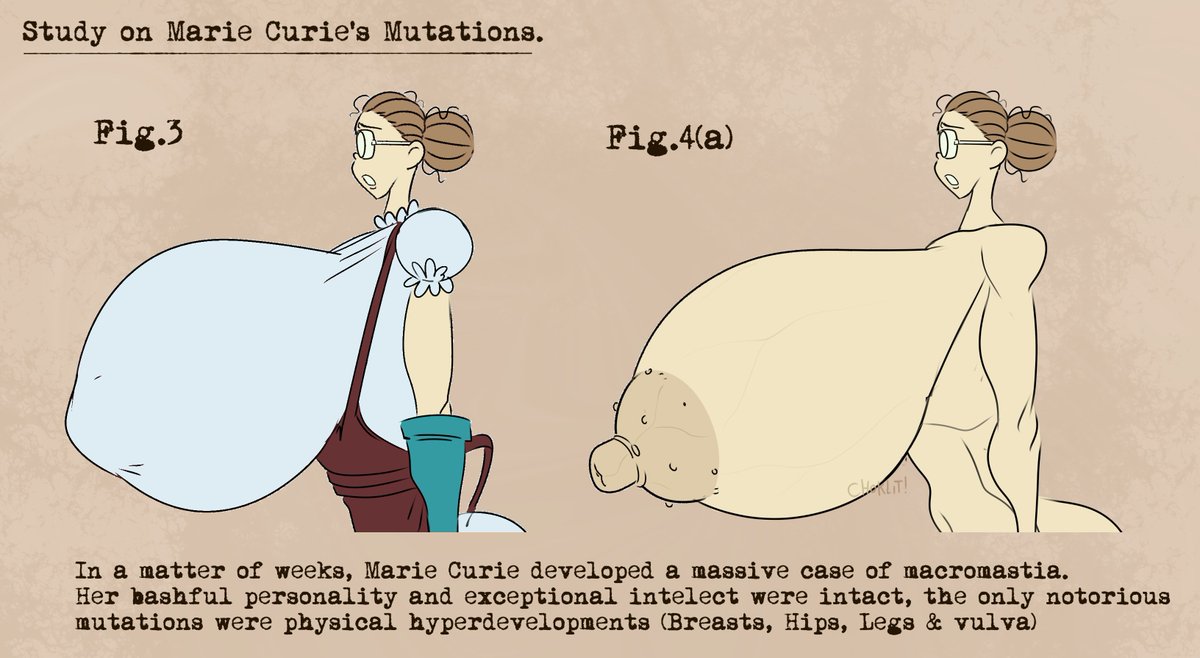 Choklit11's tweet photo. In the TasteTown timeline Marie Curie did not die (Thankfully) because of her experiments , but she did undergo... interesting mutations. https://t.co/56UNkZ27hX