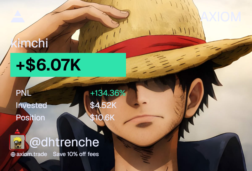 DH_trenches's tweet photo. just roundtriped 35K on kimchi i want to die https://t.co/8Mh5l90N3S
